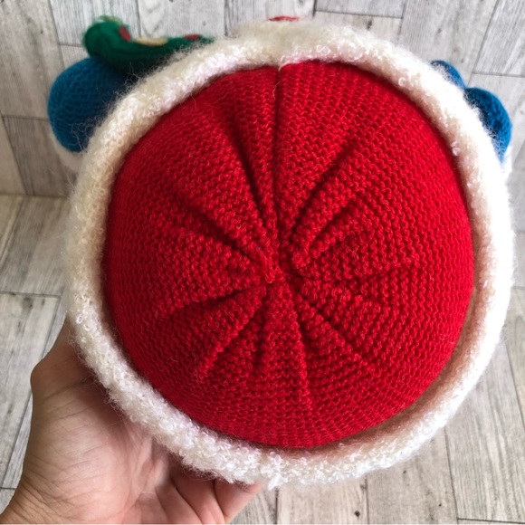 Home Trends Decorations Holiday Sweater Knit Weighed Santa 12'' - Picture 7 of 11